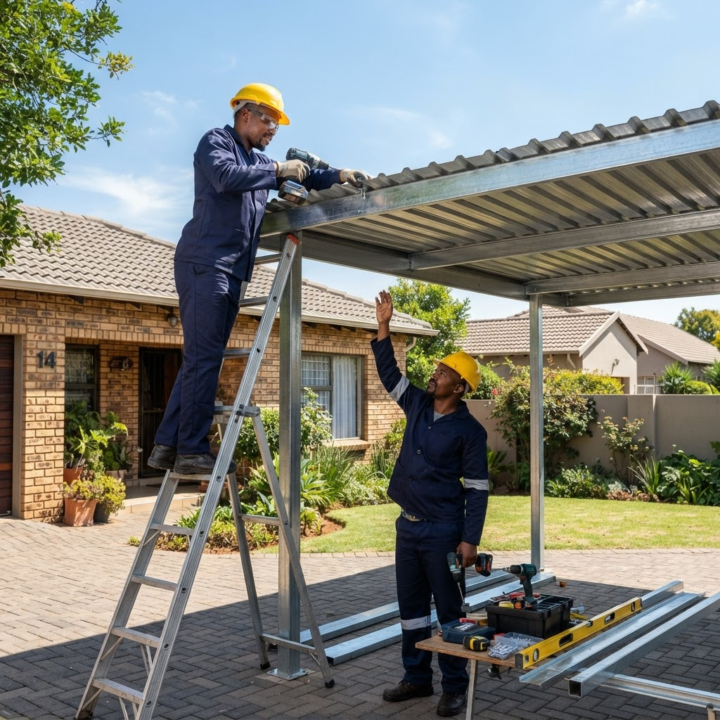 Carport Installation by AJT Enterprise, Gauteng & Limpopo