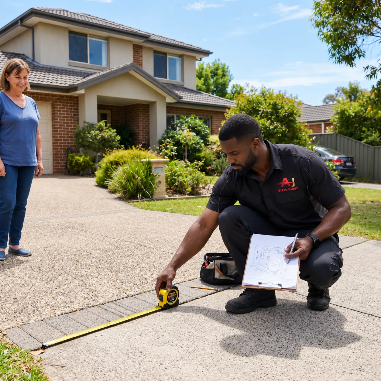 AJT Enterprise on-site shadeport measurement and quote
